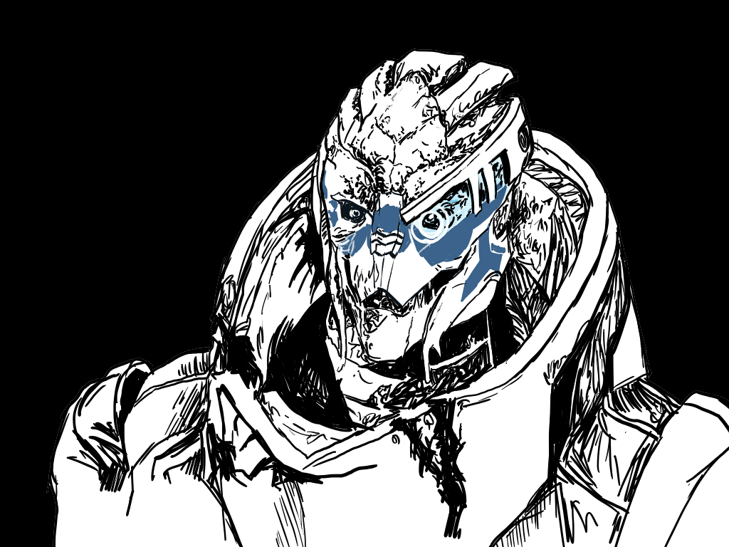 Happy Garrus Wallpaper