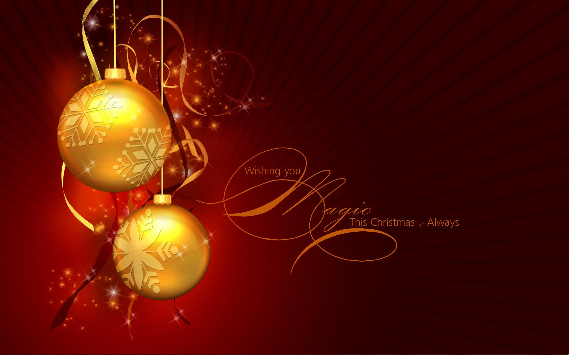 Magical Christmas holiday free desktop background wallpaper