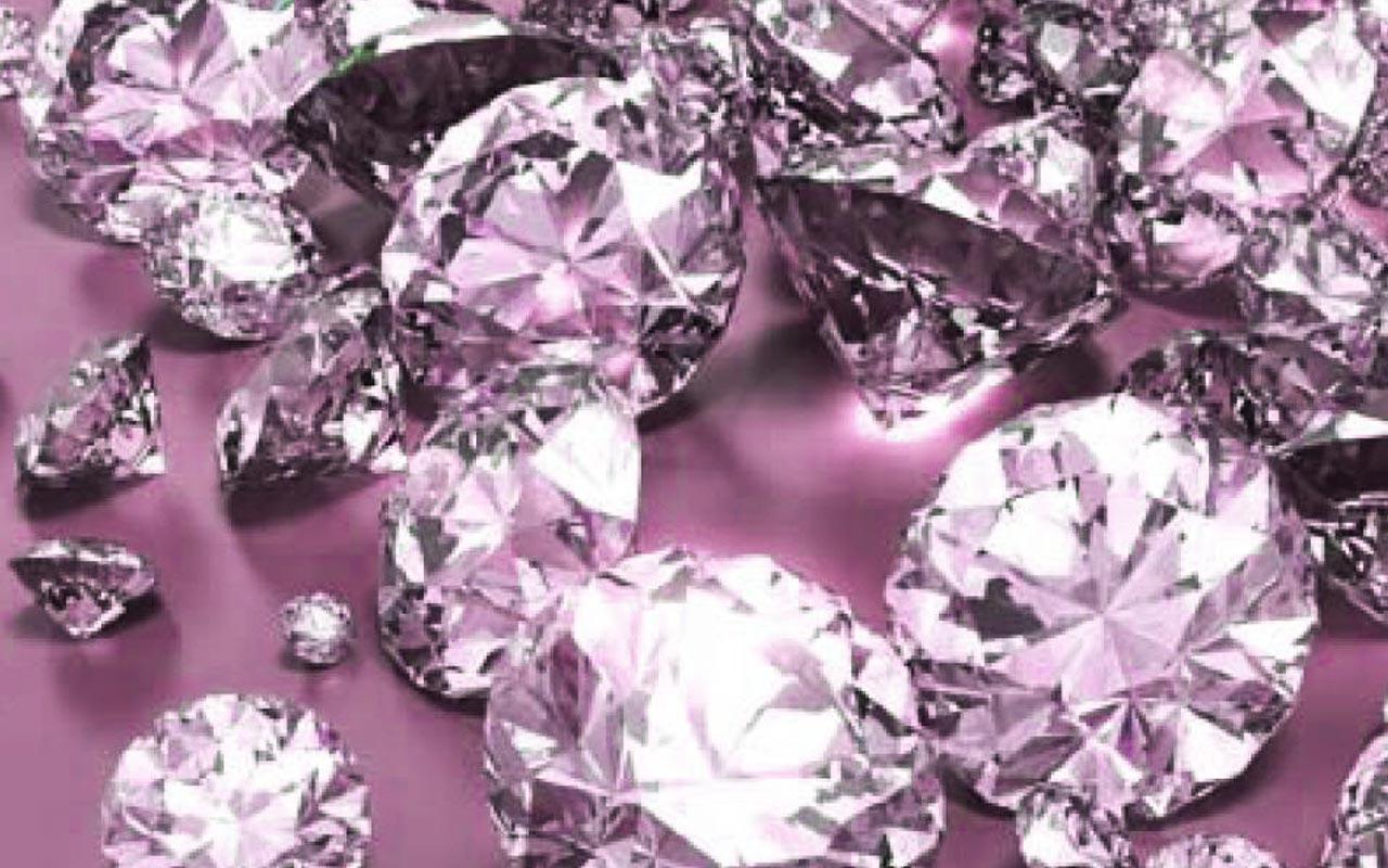 Pink Diamonds Wallpaper Purple