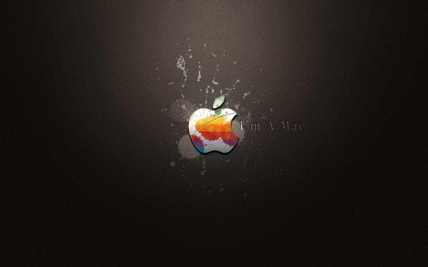 Colored Apple&;m A Mac background in 1440x900 resolution. HD