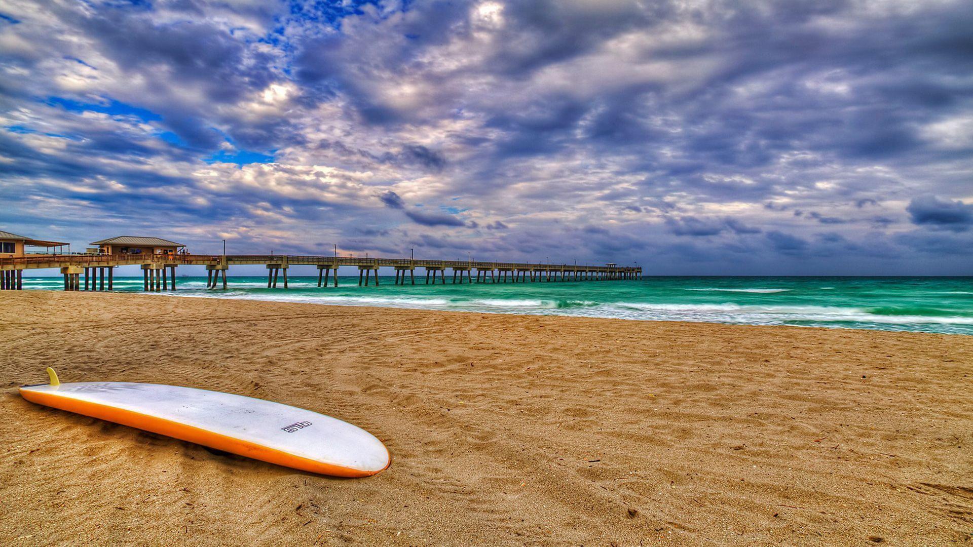 Surfboards On The Beach Wallpaper
