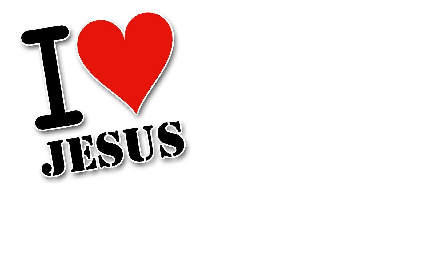 I Love Jesus Christian Desktop Wallpaper. NOTW