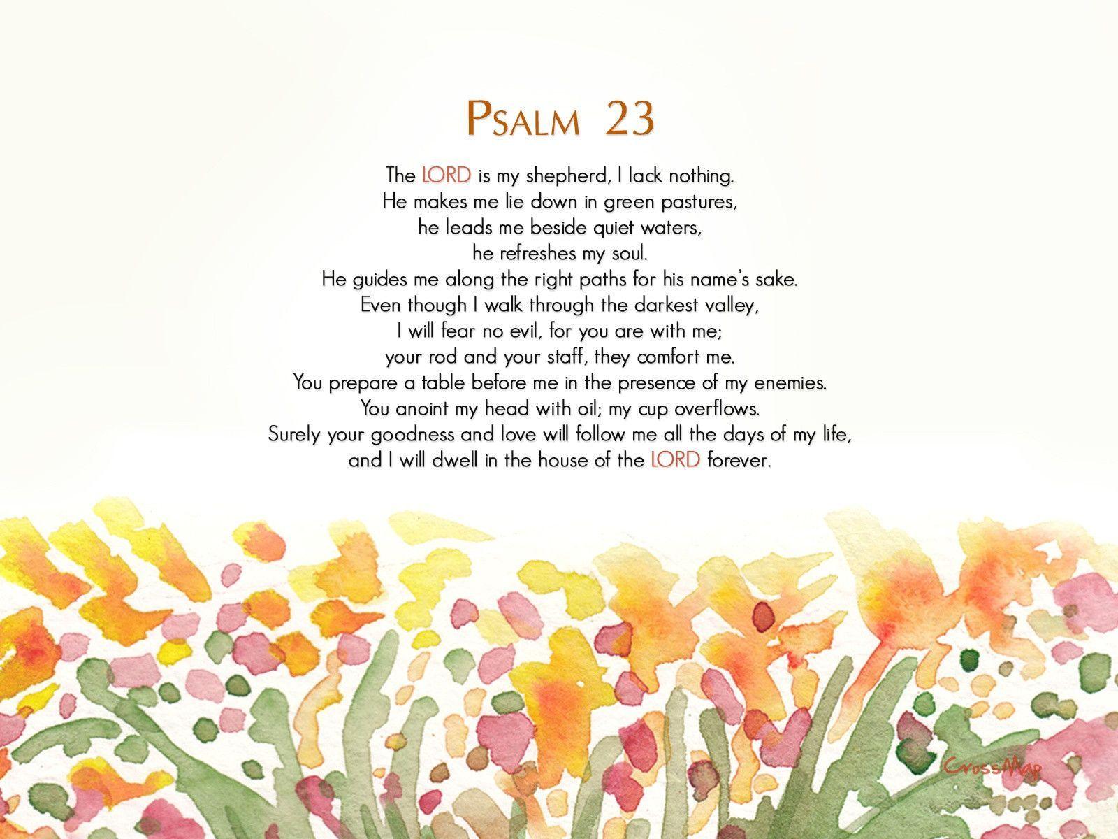 Psalm 23 Wallpapers Wallpaper Cave