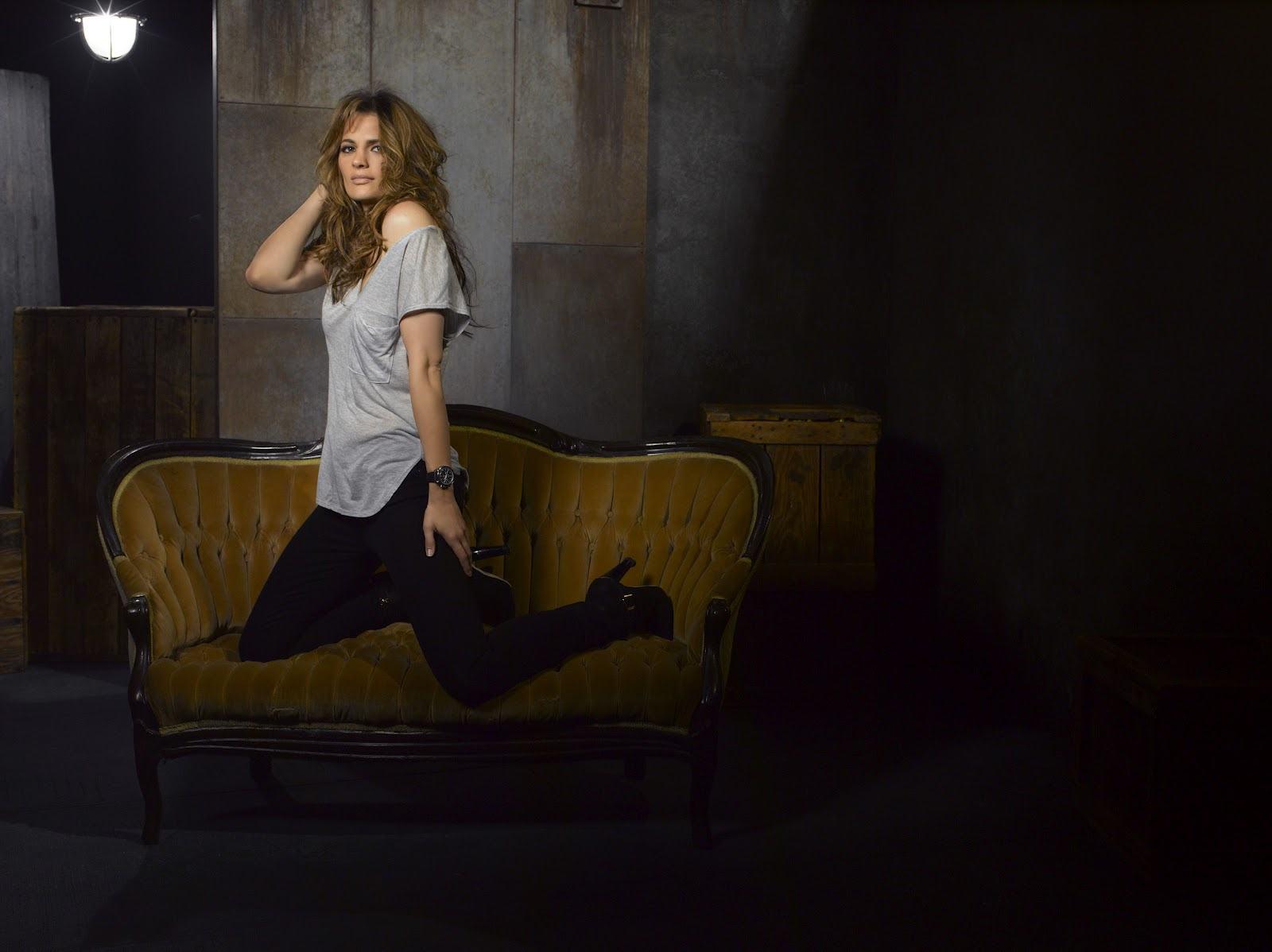 Stana Katic hot Castle Season 5 Wallpaper best HD Wallpaper & B