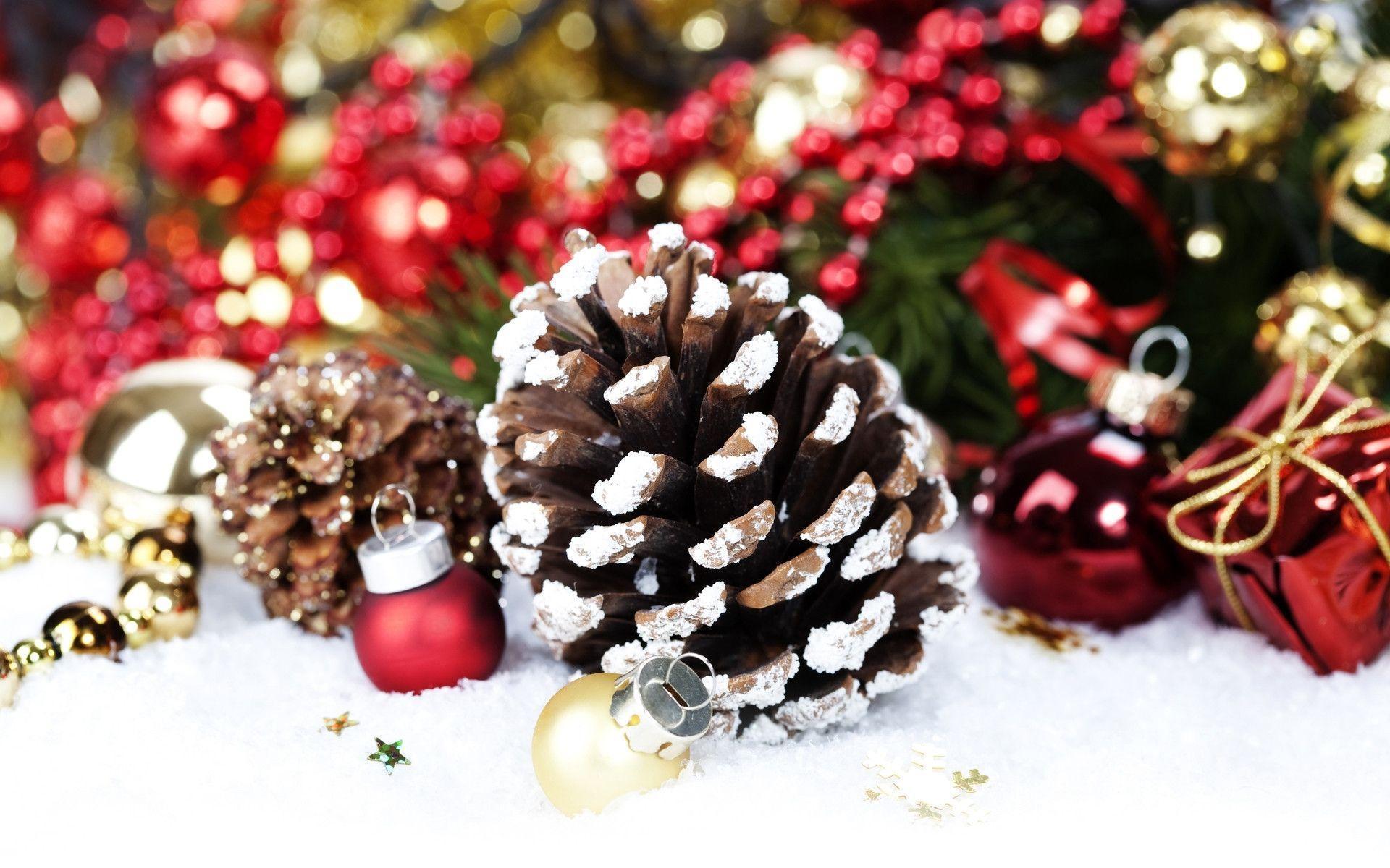Holidays Christmas  New year  Branches Pine cone wallpaper  3072x2185   178471  WallpaperUP