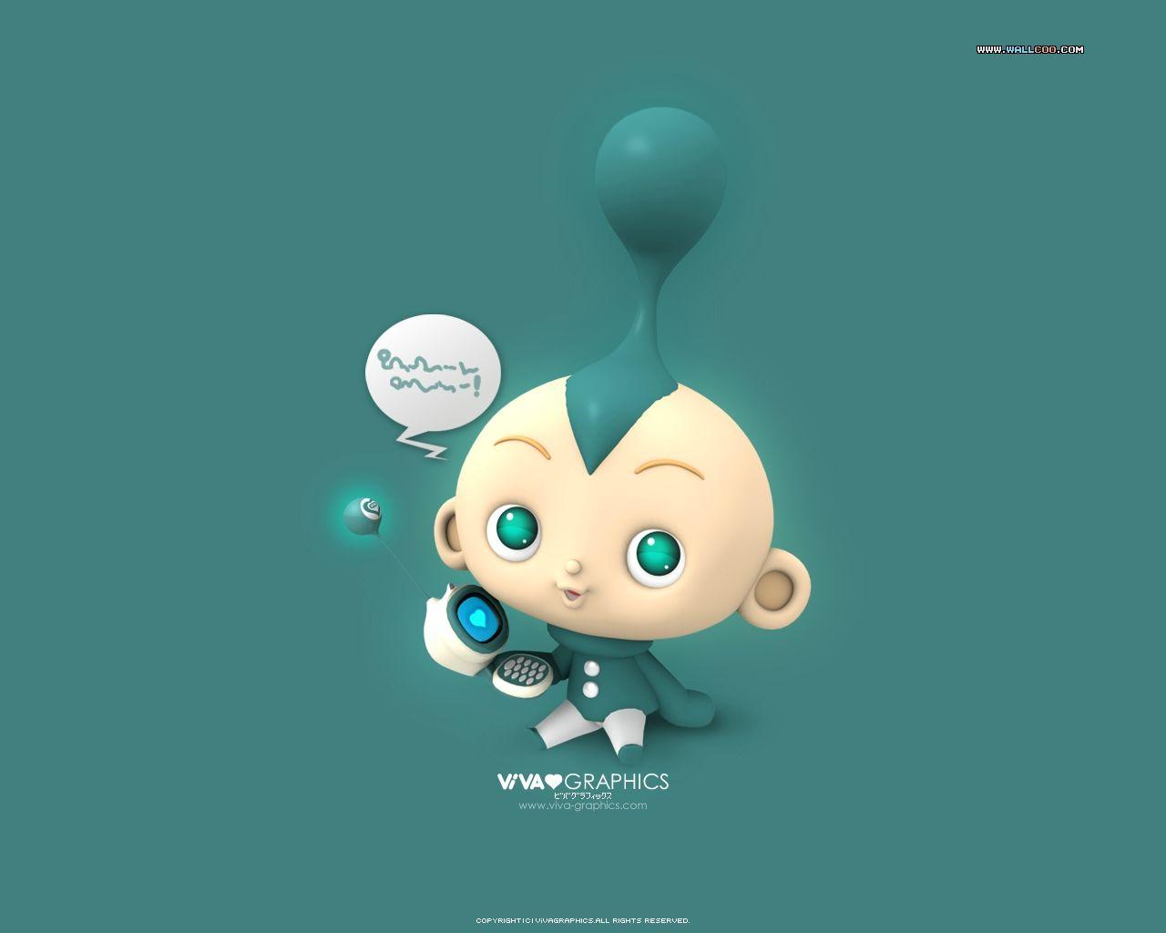 Funny Baby Cartoon 15116 HD Wallpaper in Baby
