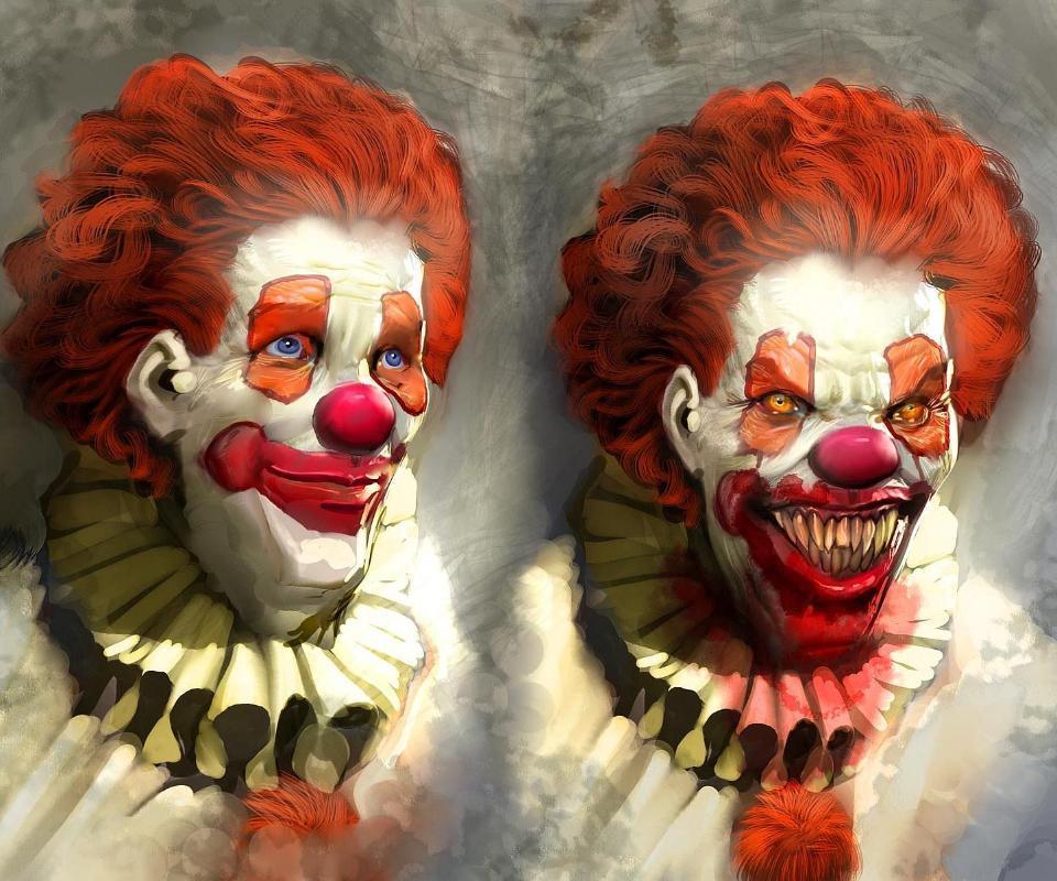 Good Clown Bad Clown cartoons wallpaper for Apple iPhone 4S 16GB