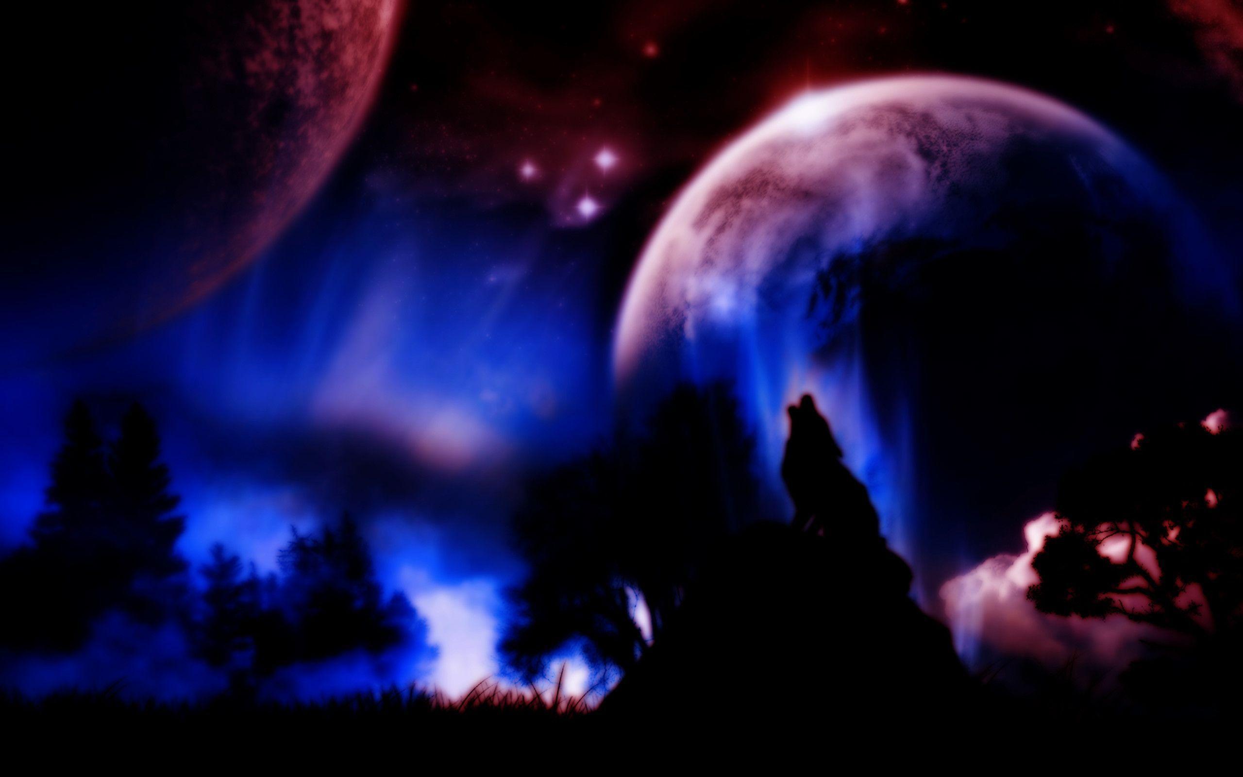 Imaginary island HD wallpaper, Moon landscape
