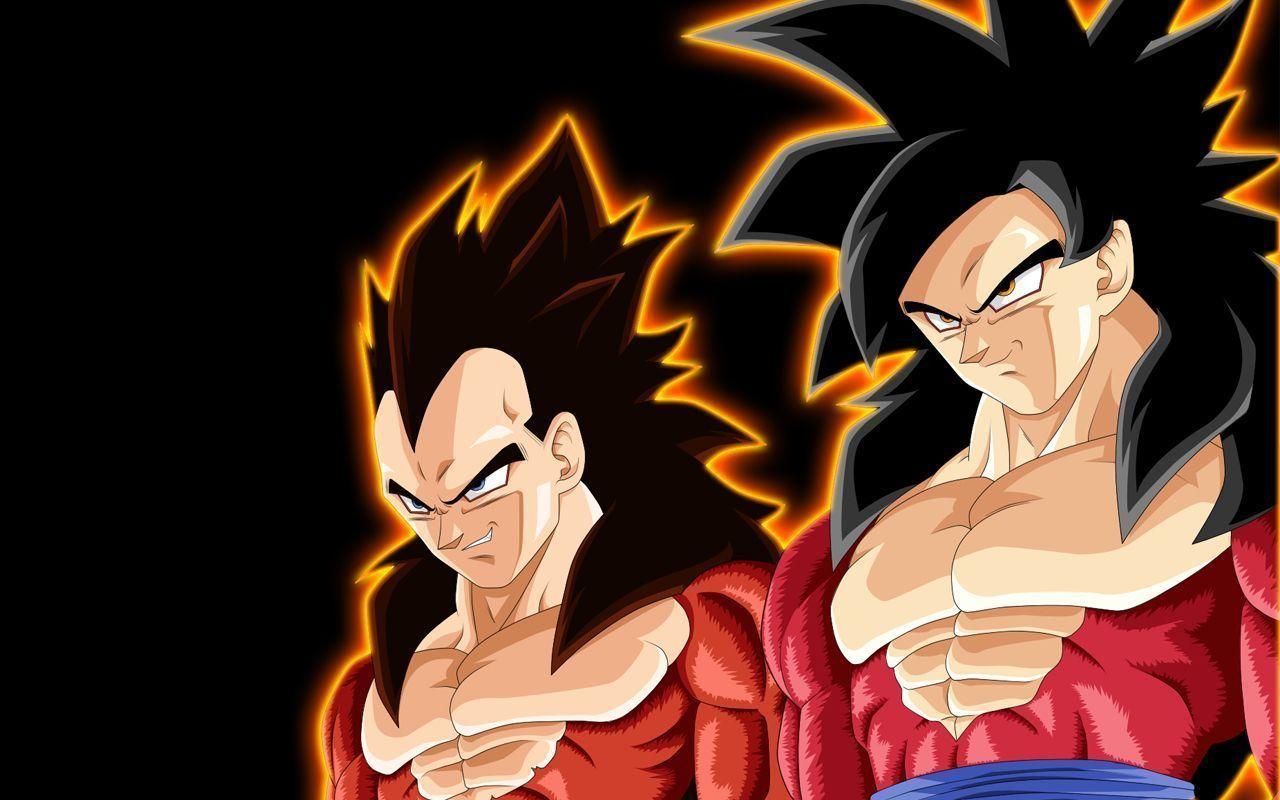 Dragon Ball GT Goku And Vegeta Super Saiyin 4