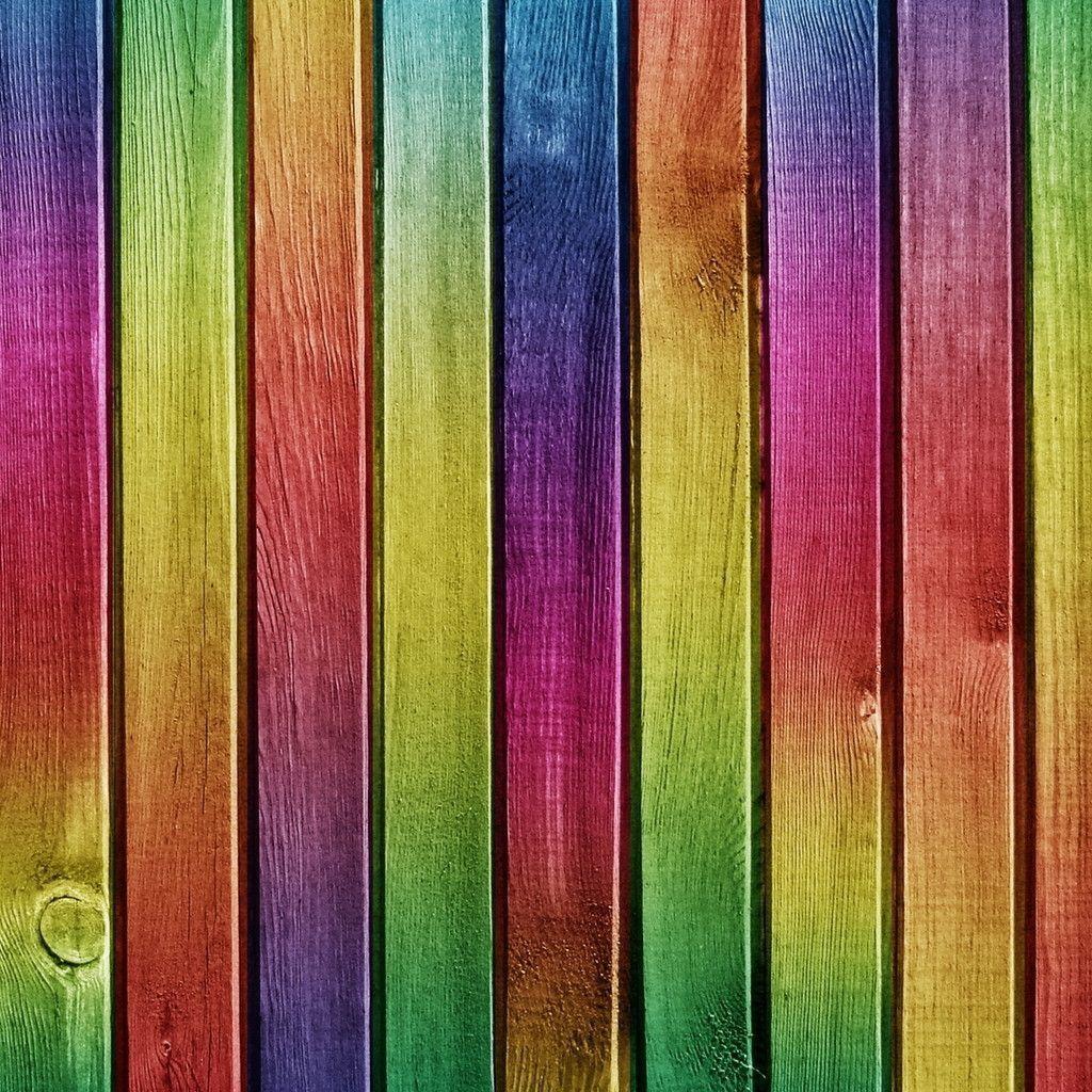 Colourful Wood Painting iPad Wallpaper Download. iPhone
