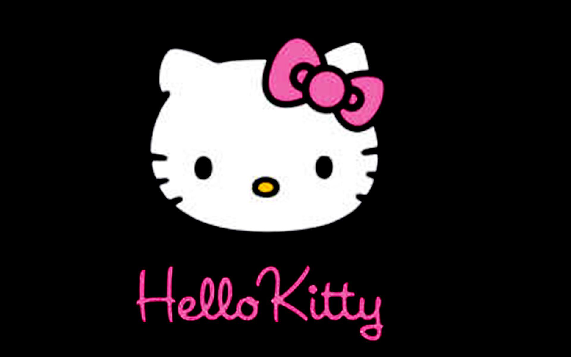 Pink And Black Hello Kitty Backgrounds Wallpaper Cave