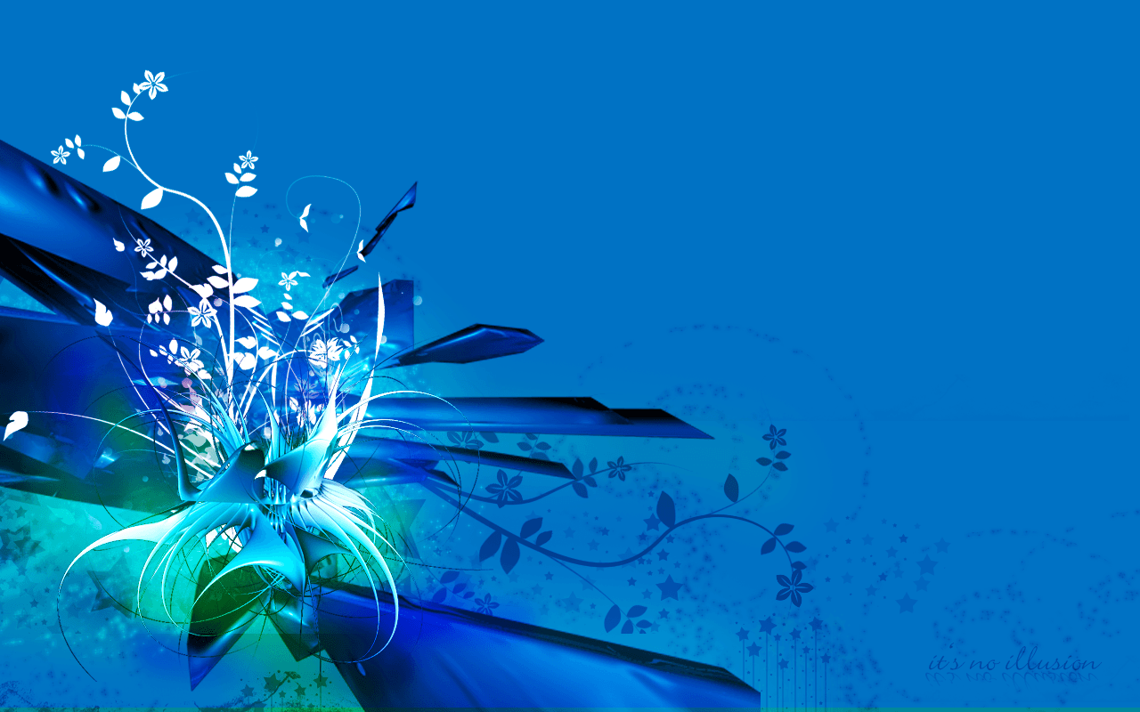 Blue Flower Desktop