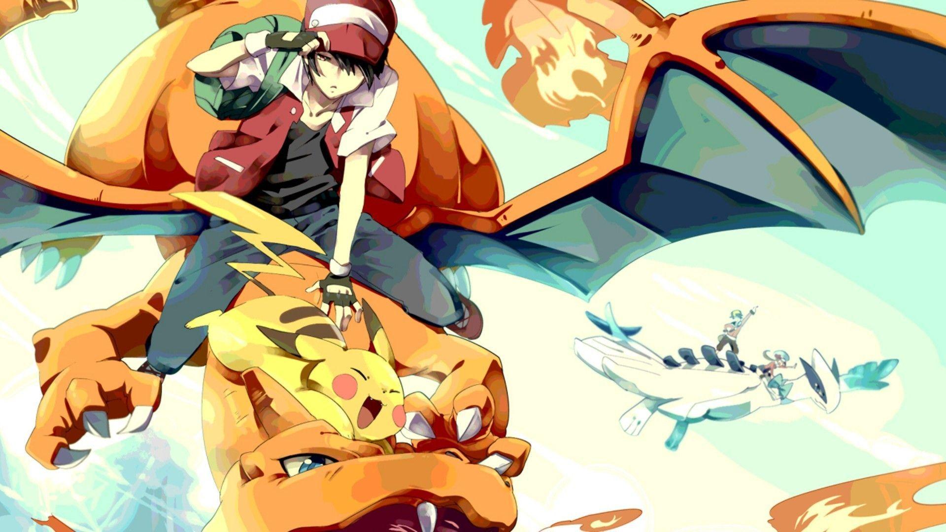 Charizard and ash pokemon wallpaper. Wallpaper Wide HD