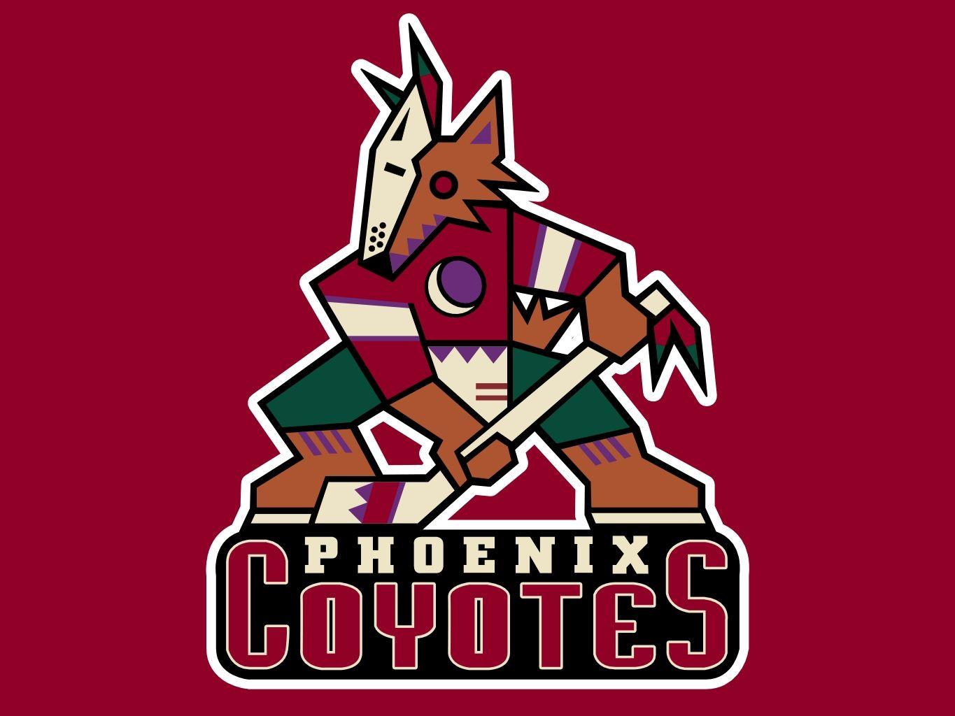 Phoenix Coyotes Logo Red Wallpaper