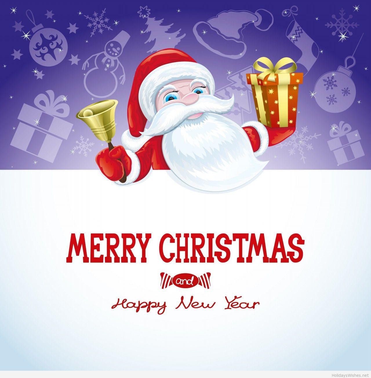 Merry Christmas and Happy new year 2015 Santa Wallpaper