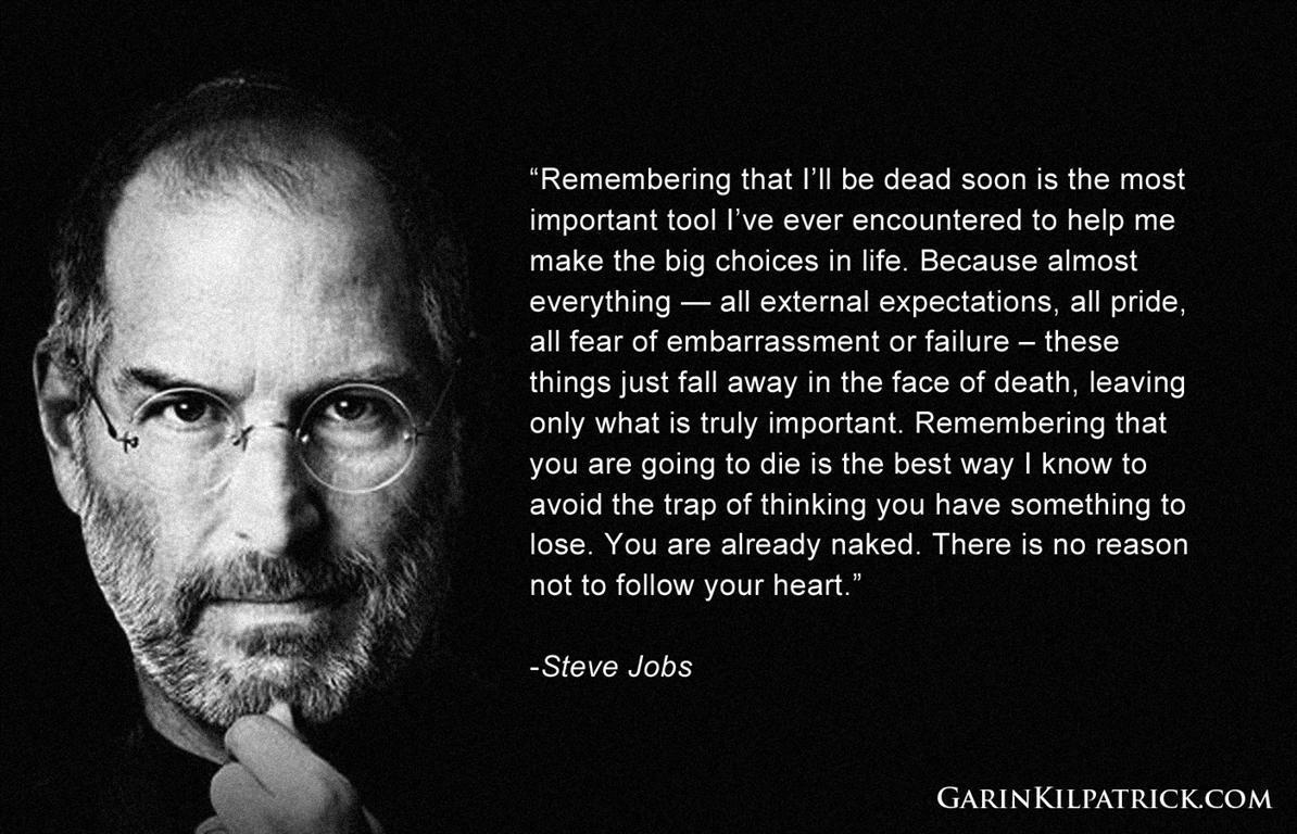 Steve Jobs Apple Remembering Dead Soon Quote HD Wallpaper