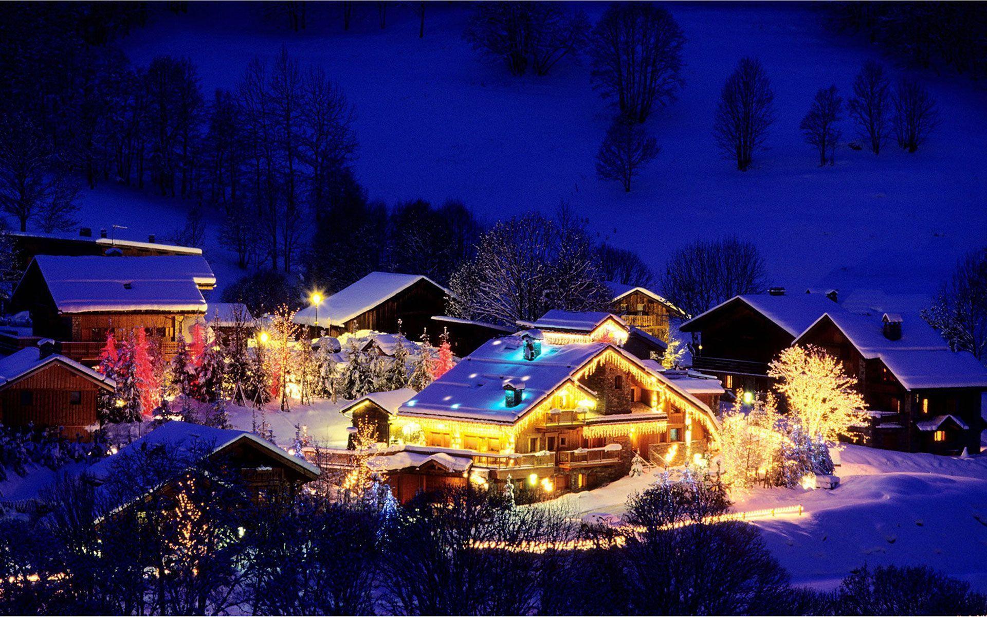 image For > Beautiful Winter Scenery Wallpaper