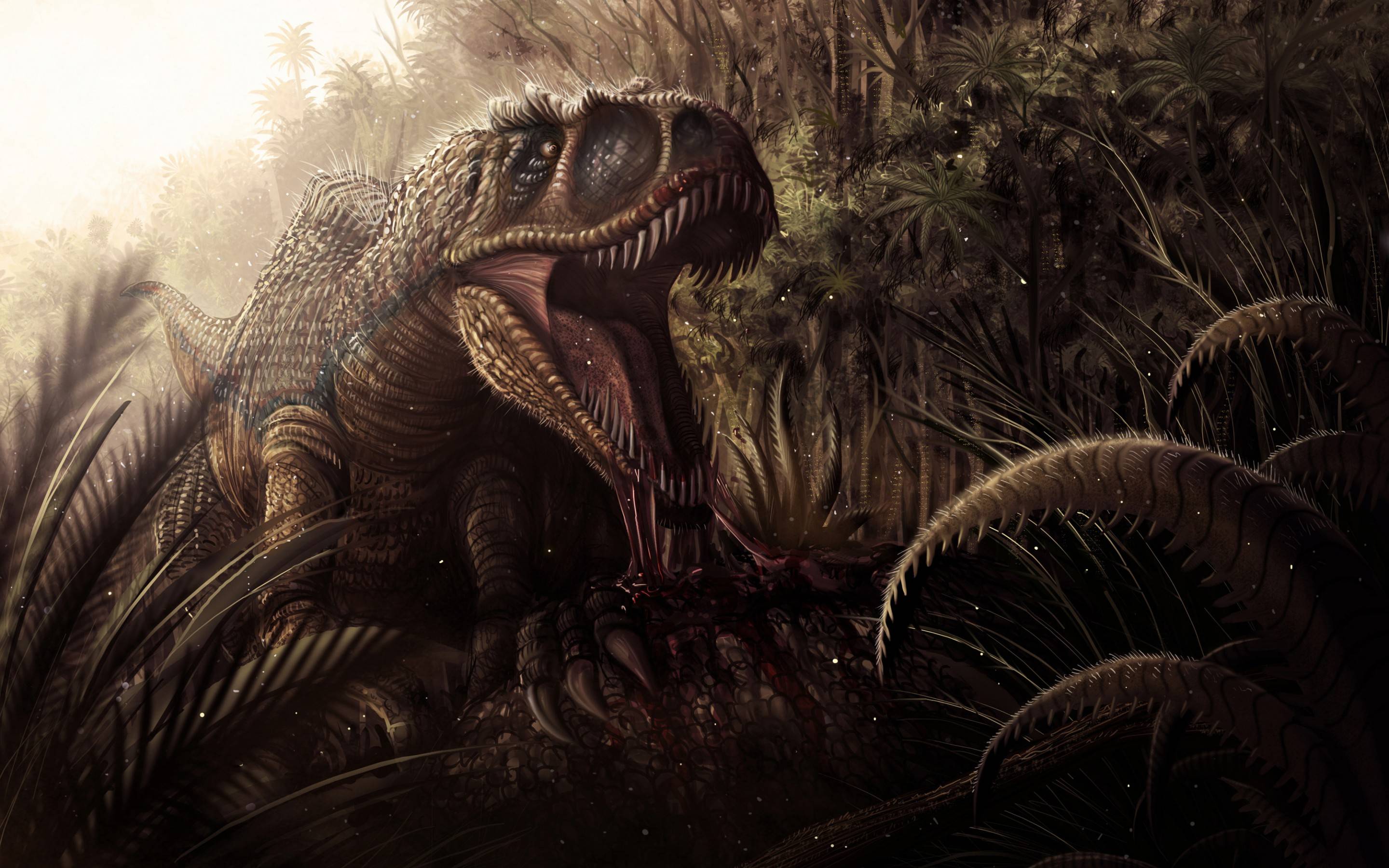 Tyrannosaurus Rex In Jungle HD Wallpaper Definition Wallpaper
