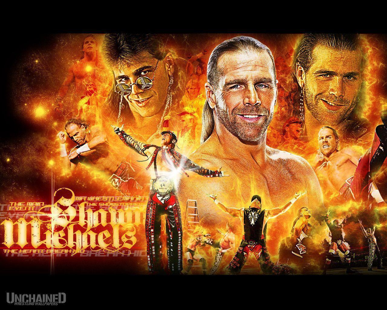 Shawn Michaels Fight Action HD WWE Stars Wallpaper