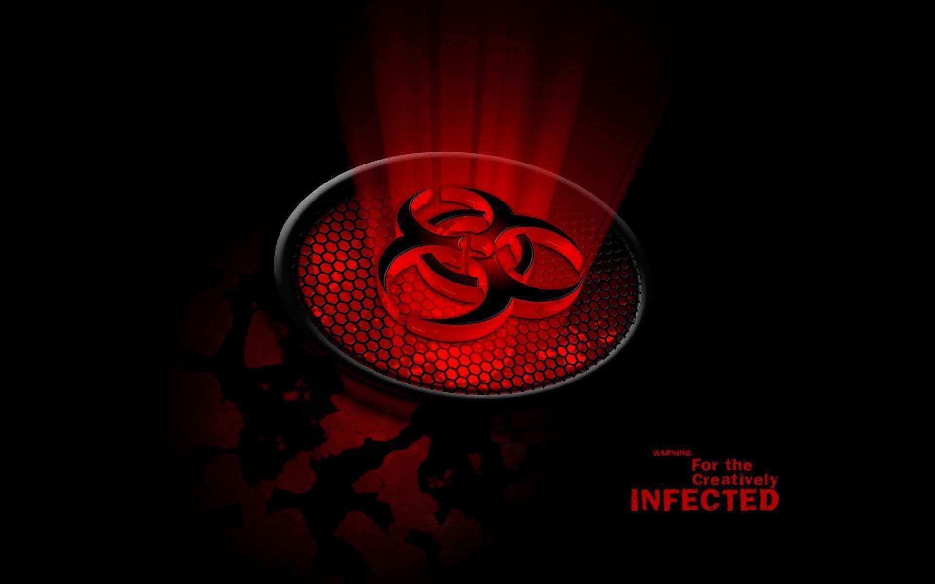 Wallpapers For > Red Biohazard Wallpapers