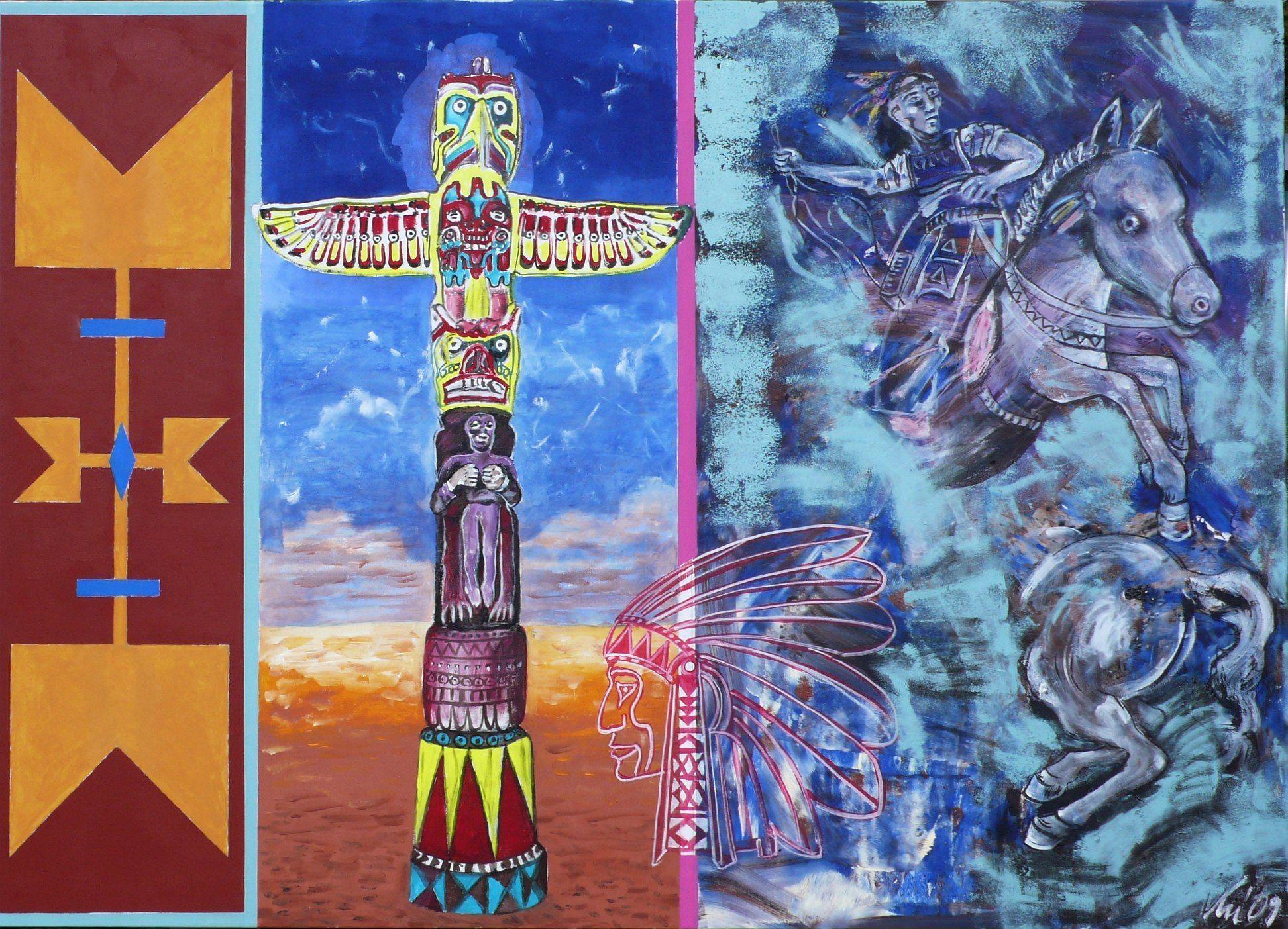 Download Artistic Native American Wallpaper 1944x1403