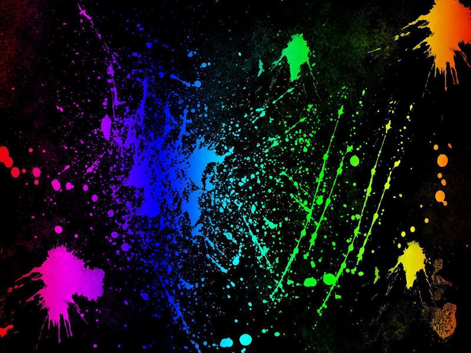 Neon Colors Rock image Splatter HD wallpaper and background photo