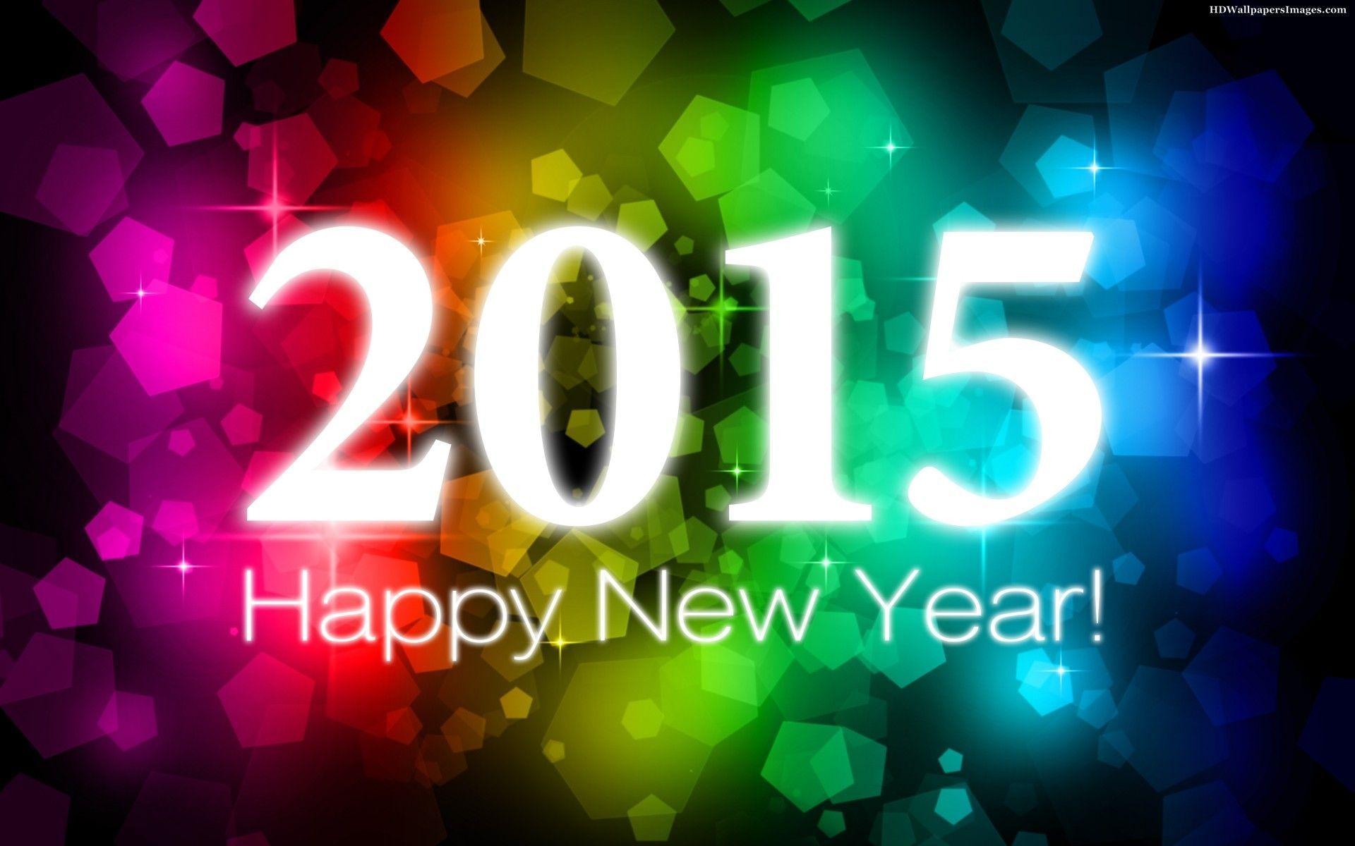 Happy New Year 2015 Bokeh Background Image. HD Wallpaper Image