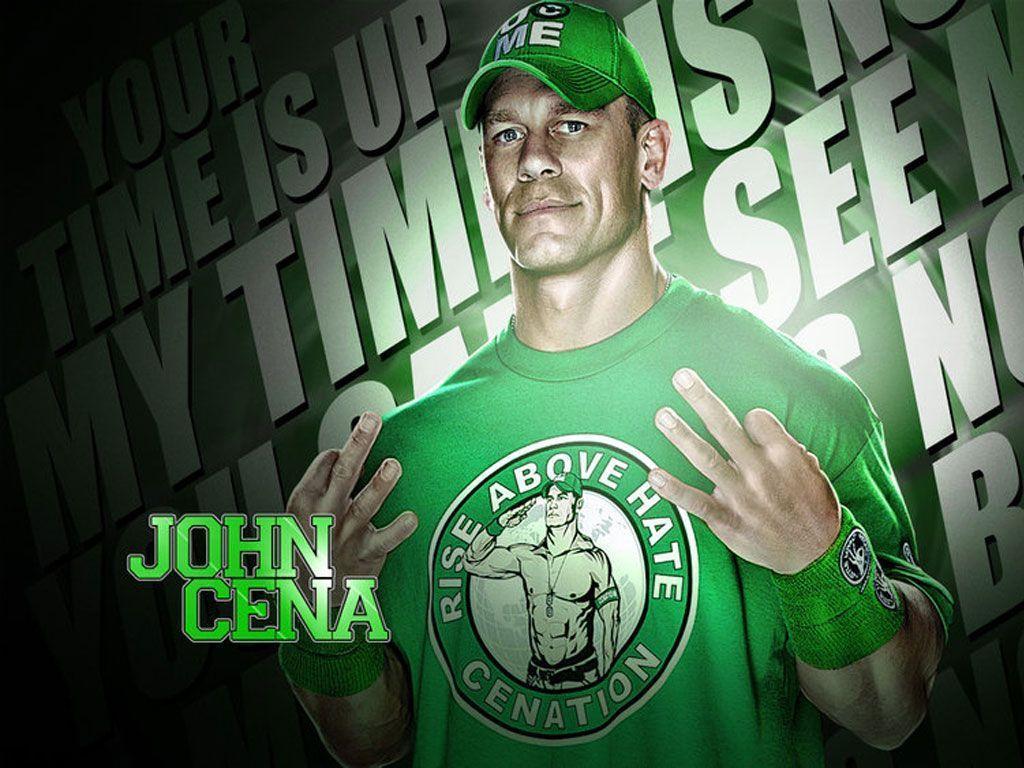 WWE Fighter John Cena Green Rise Above Hate Shirt