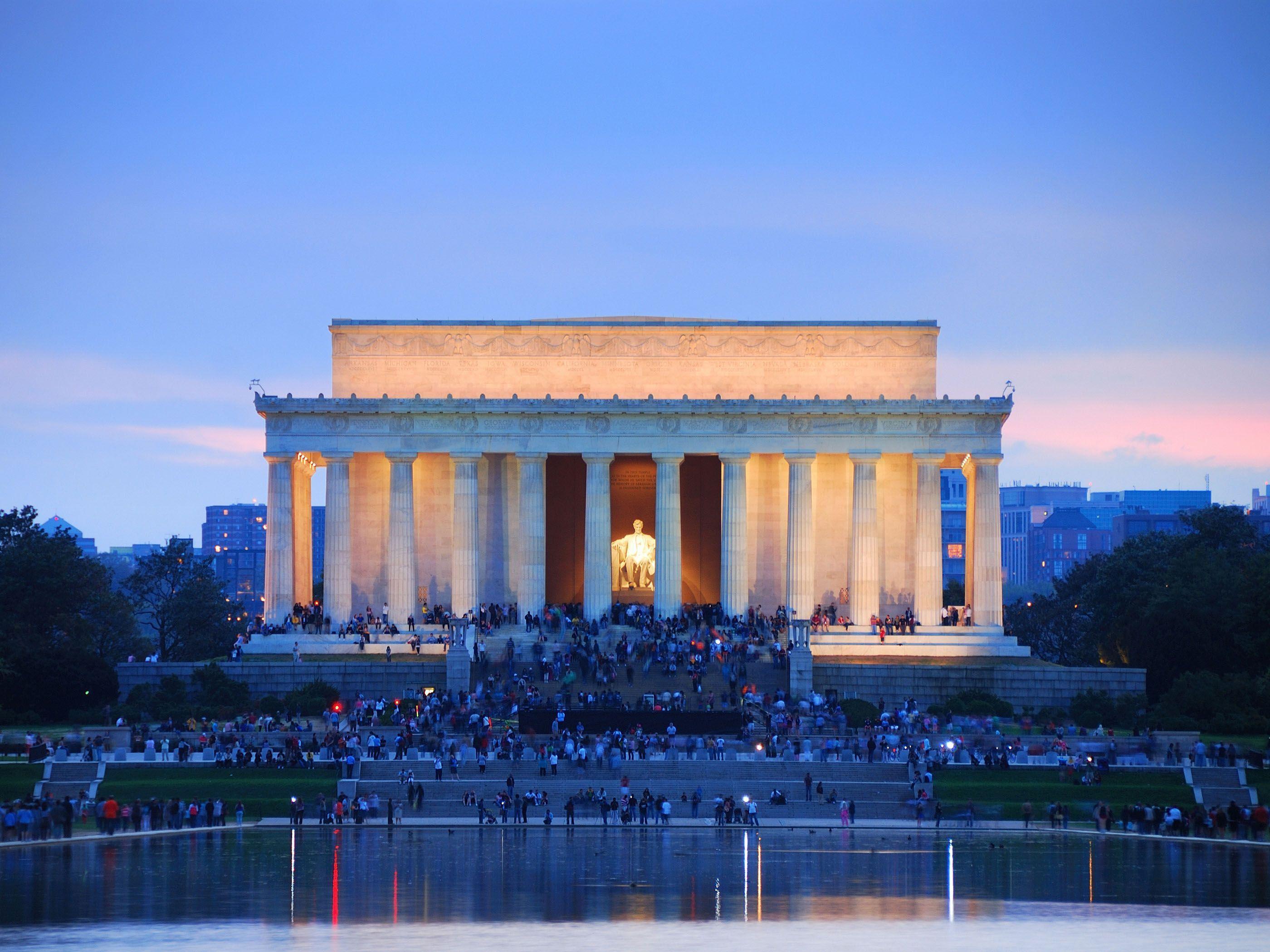 Lincoln Memorial, Washington, DC. Fonds d&;écran d&;