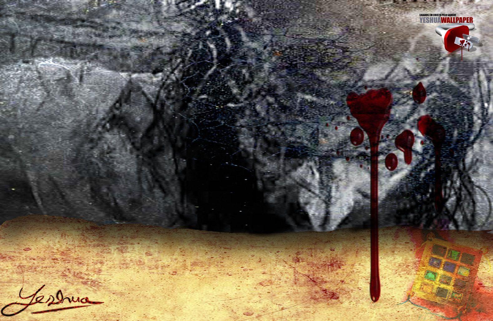 Yeshua Blood On The Cross HD Wallpaper