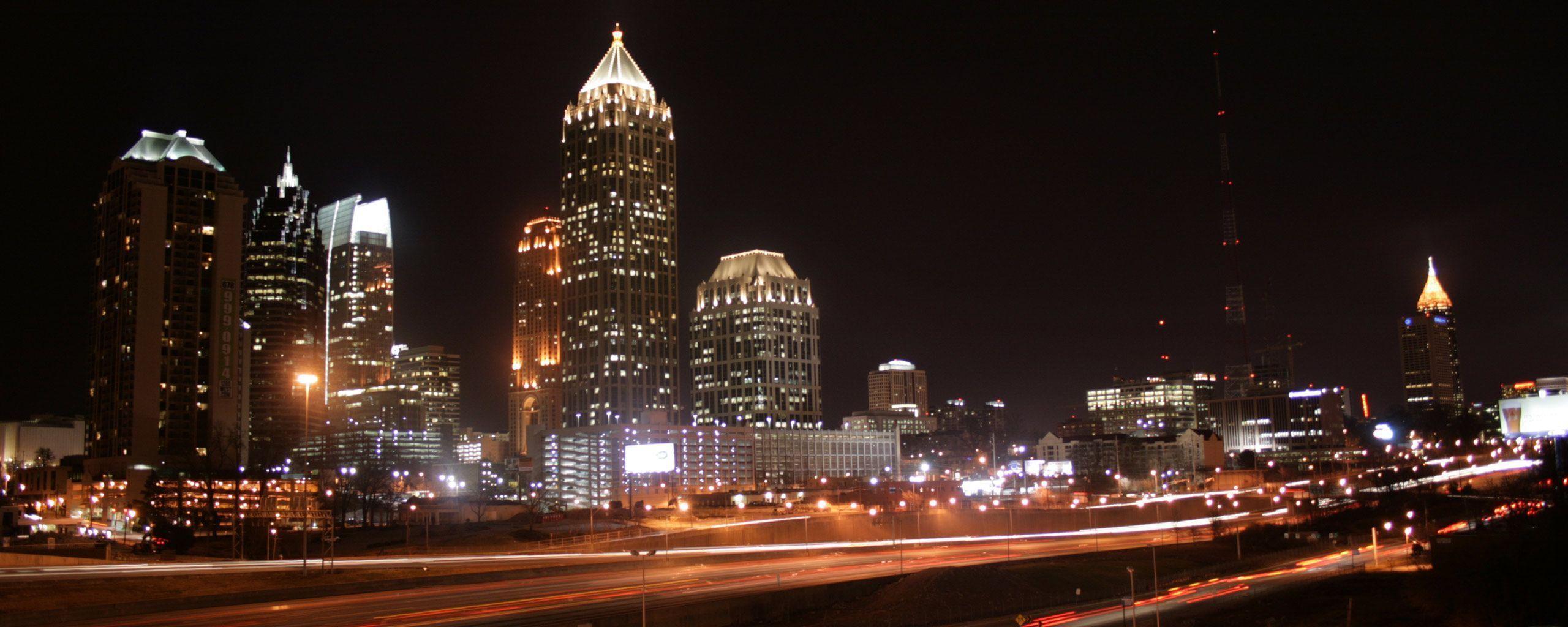 Atlanta Night Town wallpaper