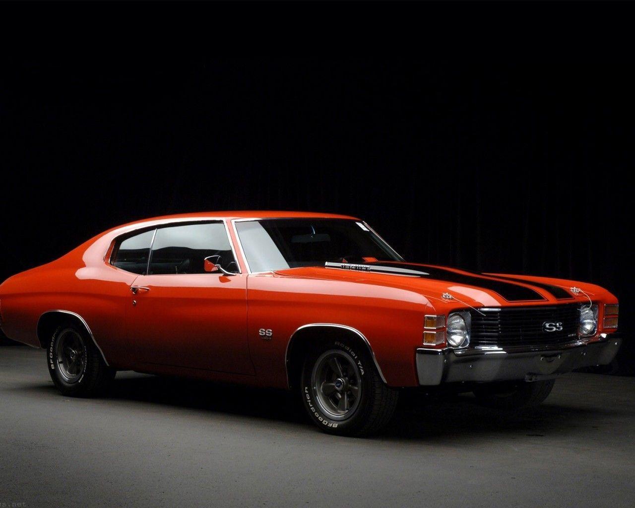 Red Chevy Muscle Car Wallpaper