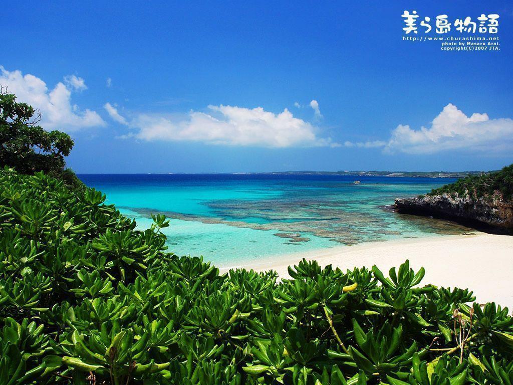 Okinawa Beach Vacation 1024x768 NO.51 Desktop Wallpaper