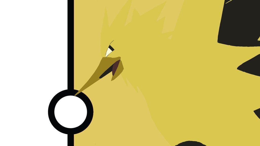 Zapdos Minimalist Wallpaper V1