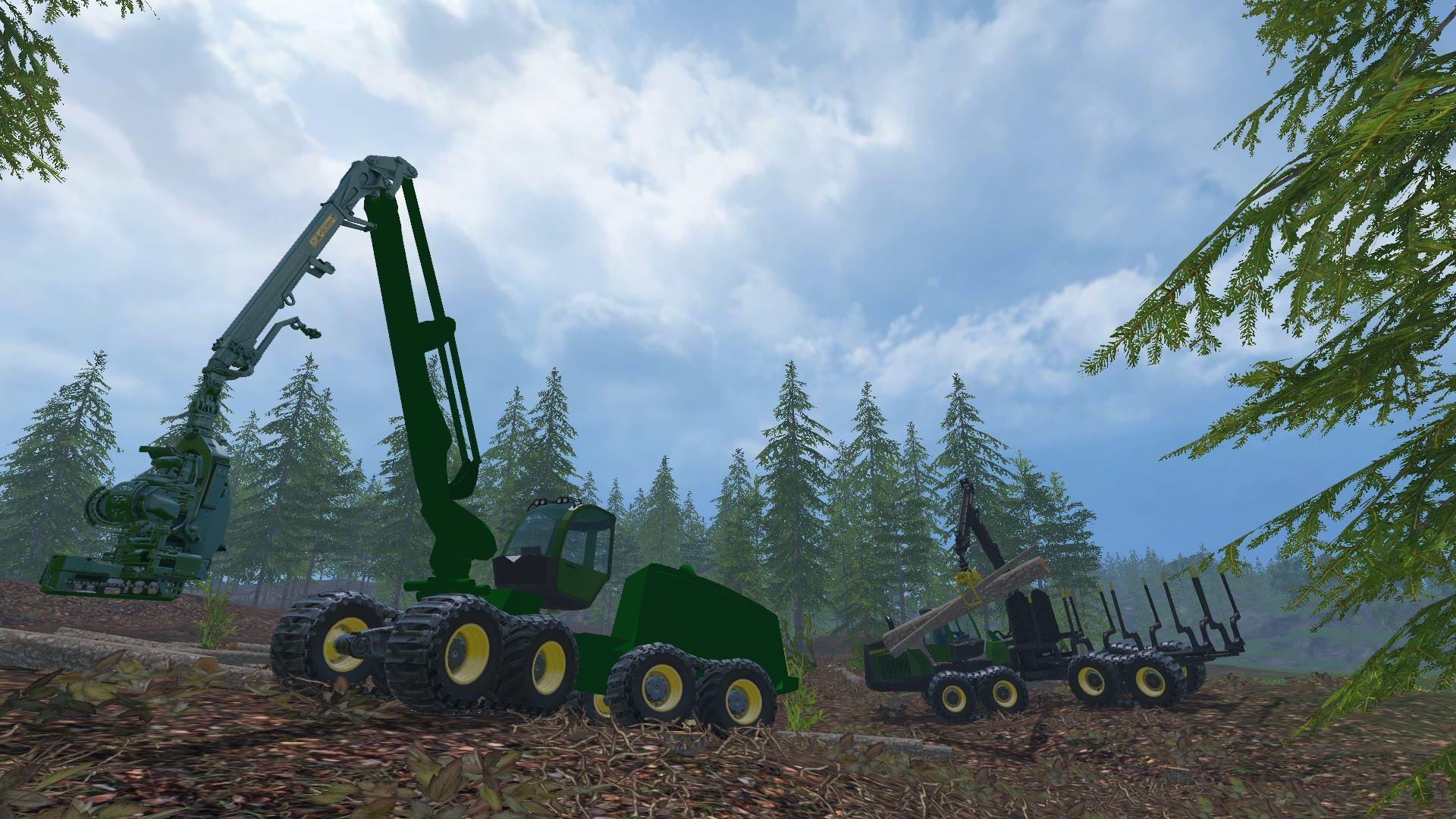 JOHN DEERE 1510E V2. Farming simulator 2015 mods