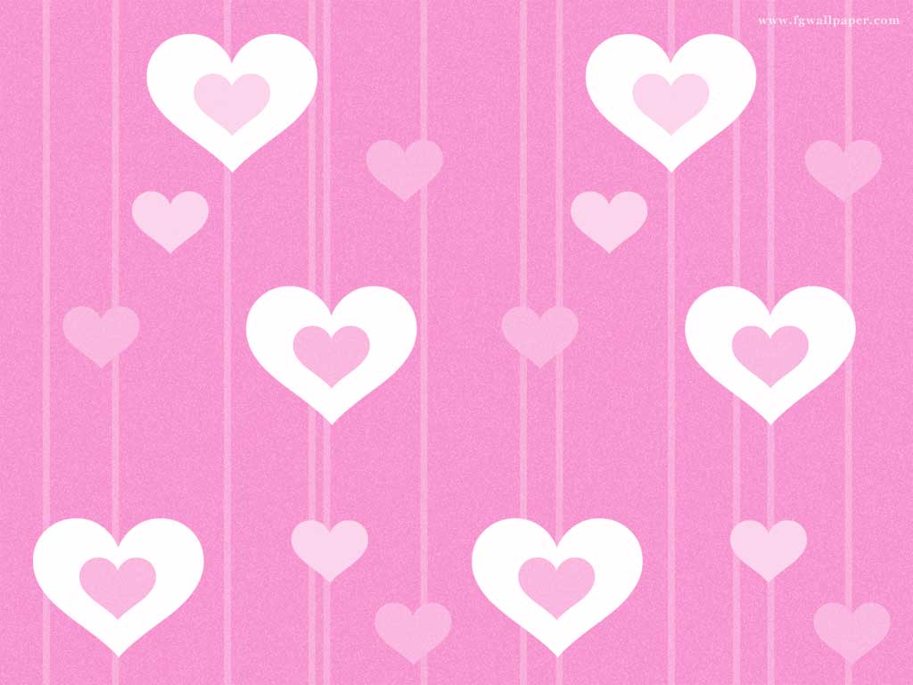 Wallpaper For > Cute Pink Hearts Background