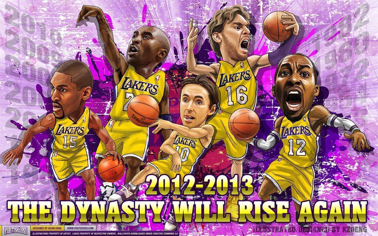 Los Angeles Lakers 2012 2013 Dynasty Wallpaper. Posterizes. NBA