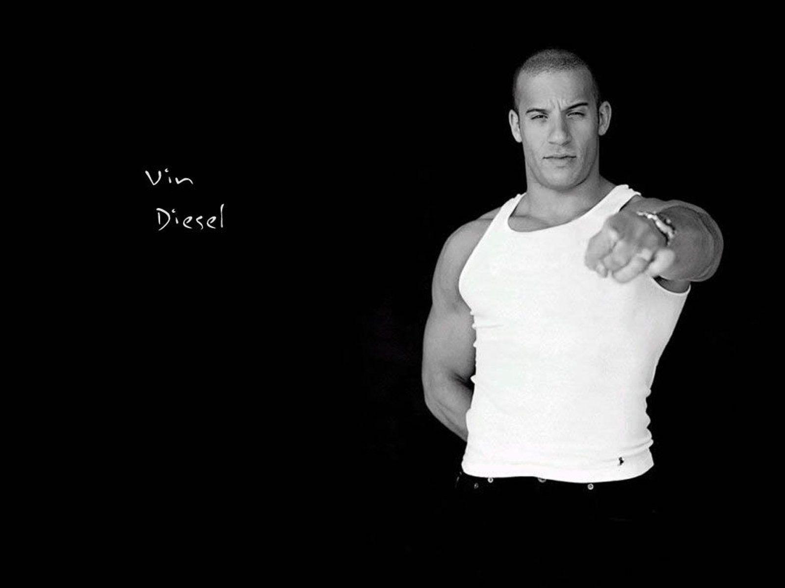 Black White Vin Diesel Wallpaper Wallpaper. Wallpaper