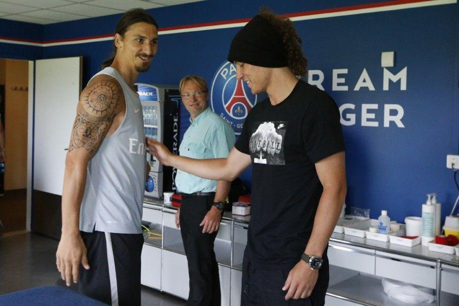 David Luiz first training session