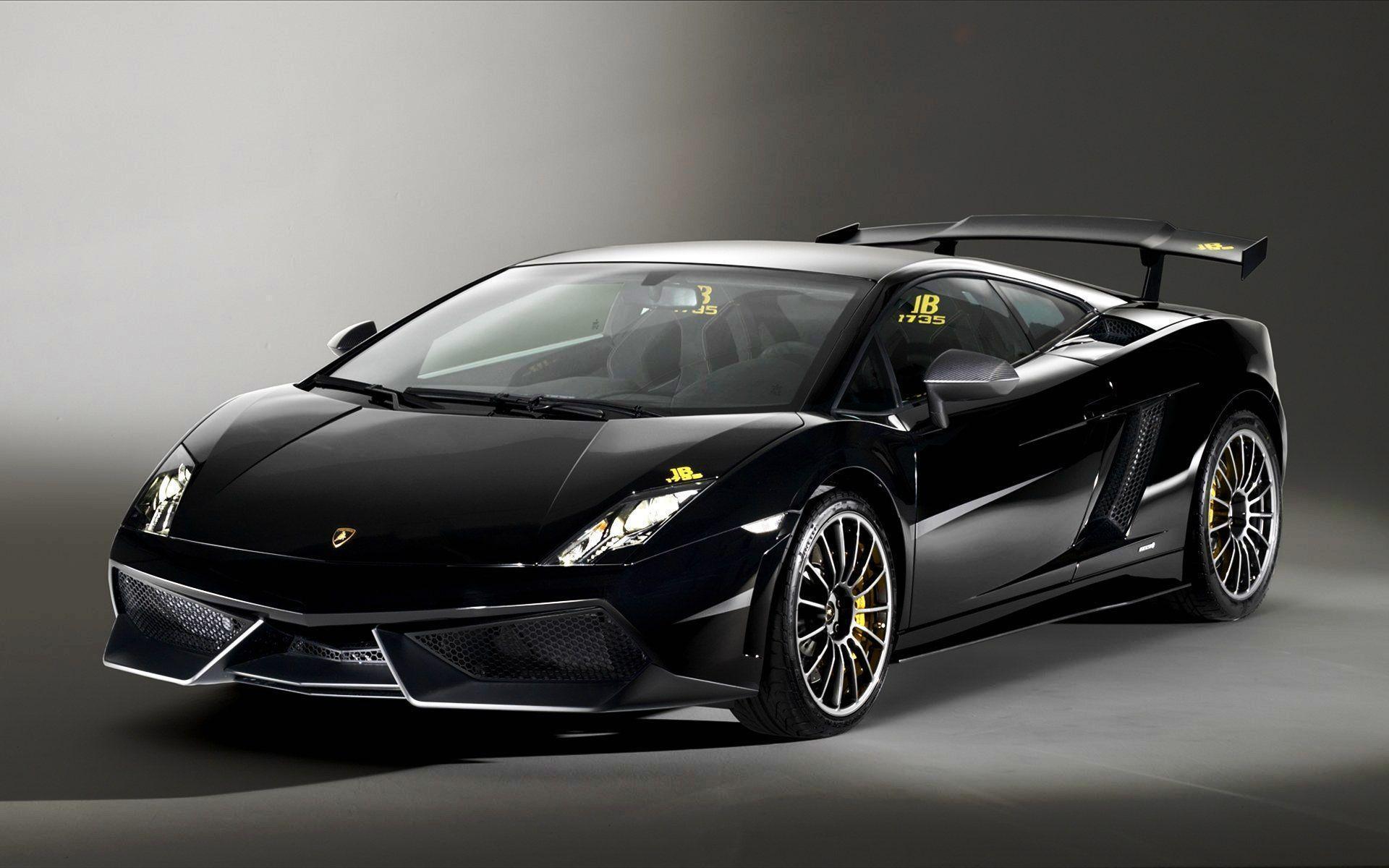 Black Lamborghini Gallardo. Cars Background Wallpaper HD
