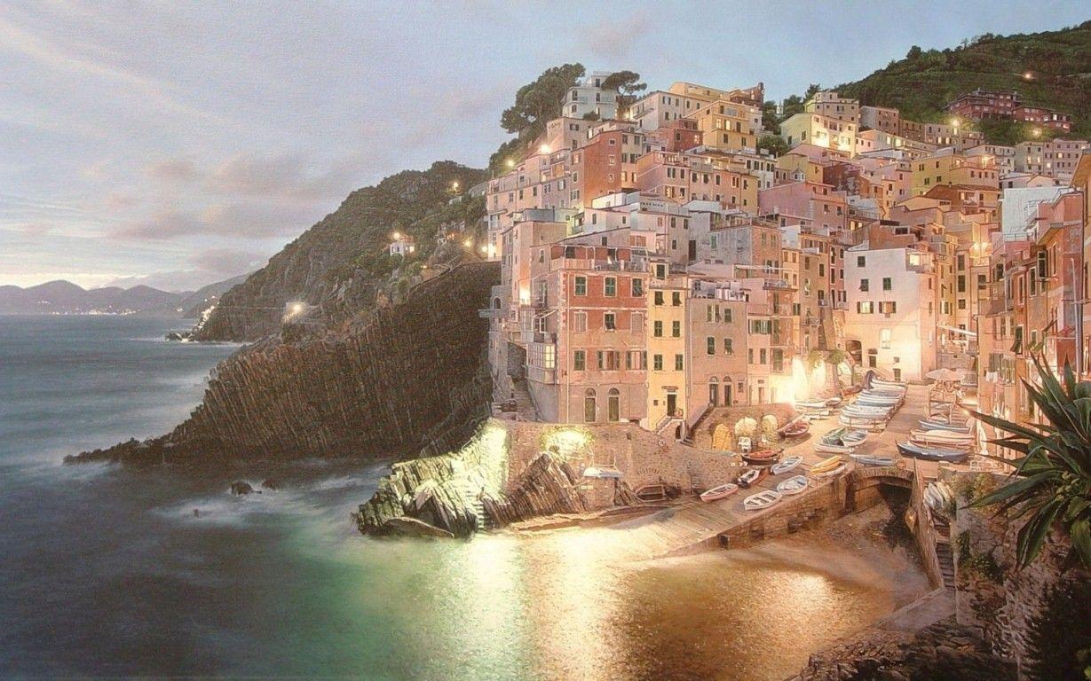 Wallpaper Italy Mediterranean Sea Coast Wallpaper, 1680x1050 HD