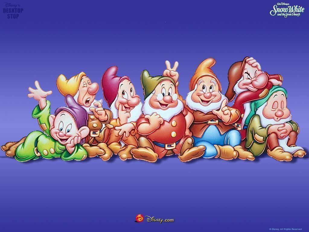 The Seven Dwarfs White and the Seven Dwarfs Wallpaper