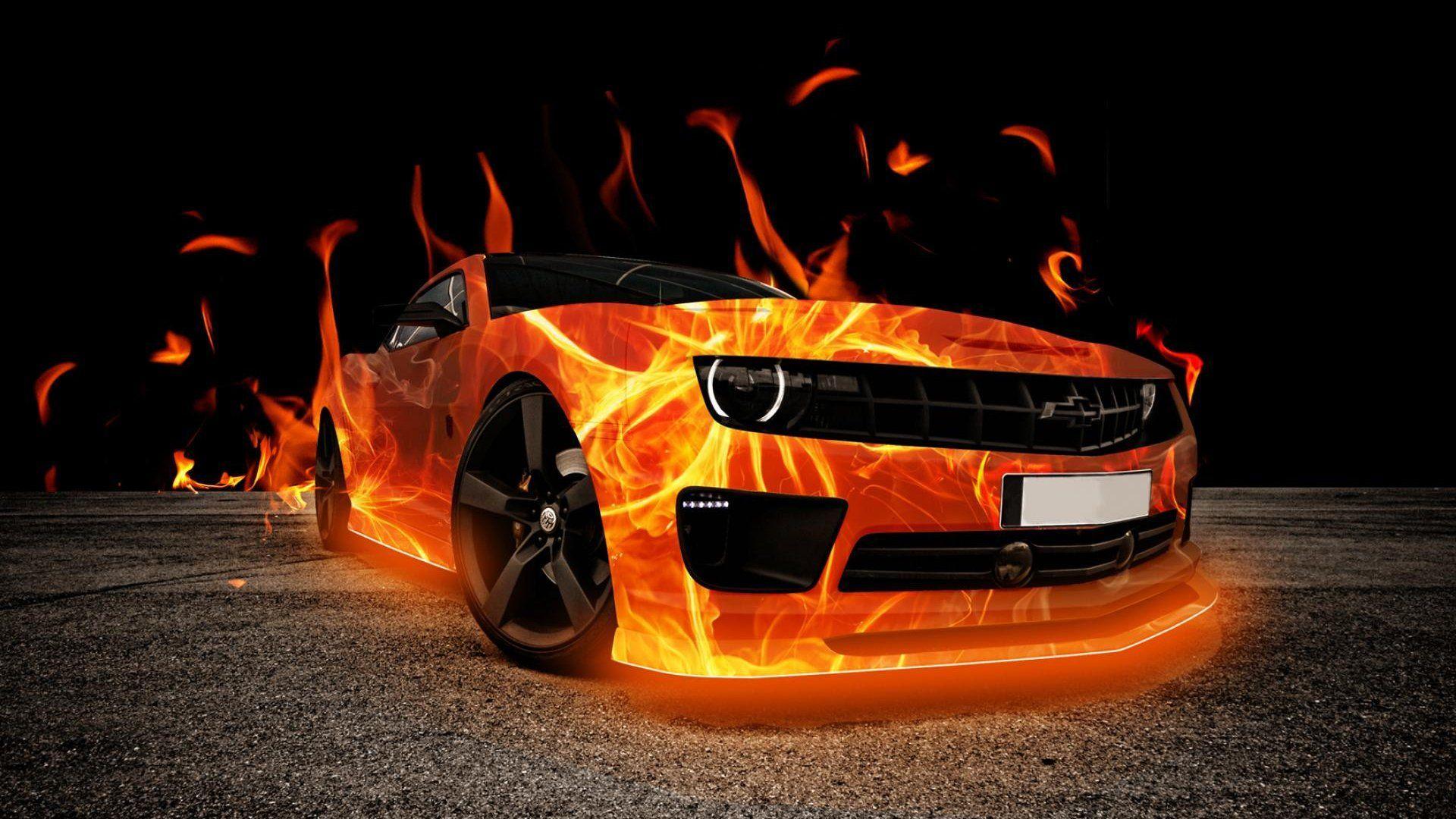 HD 3D Fire Car Wallpaper. Free HD Desktop Wallpaper. Viewhdwall