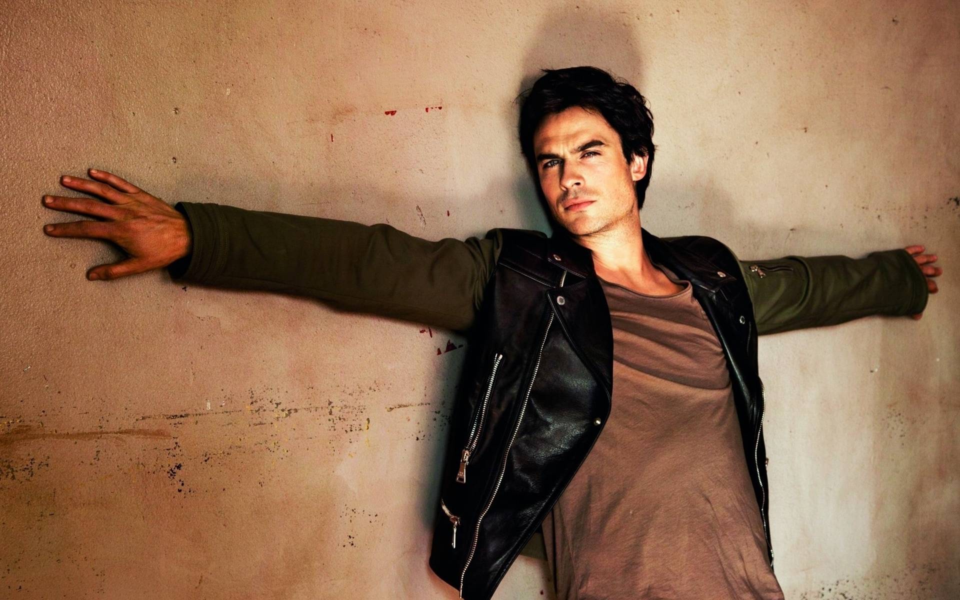 Ian Somerhalder In Jacket Wallpaper