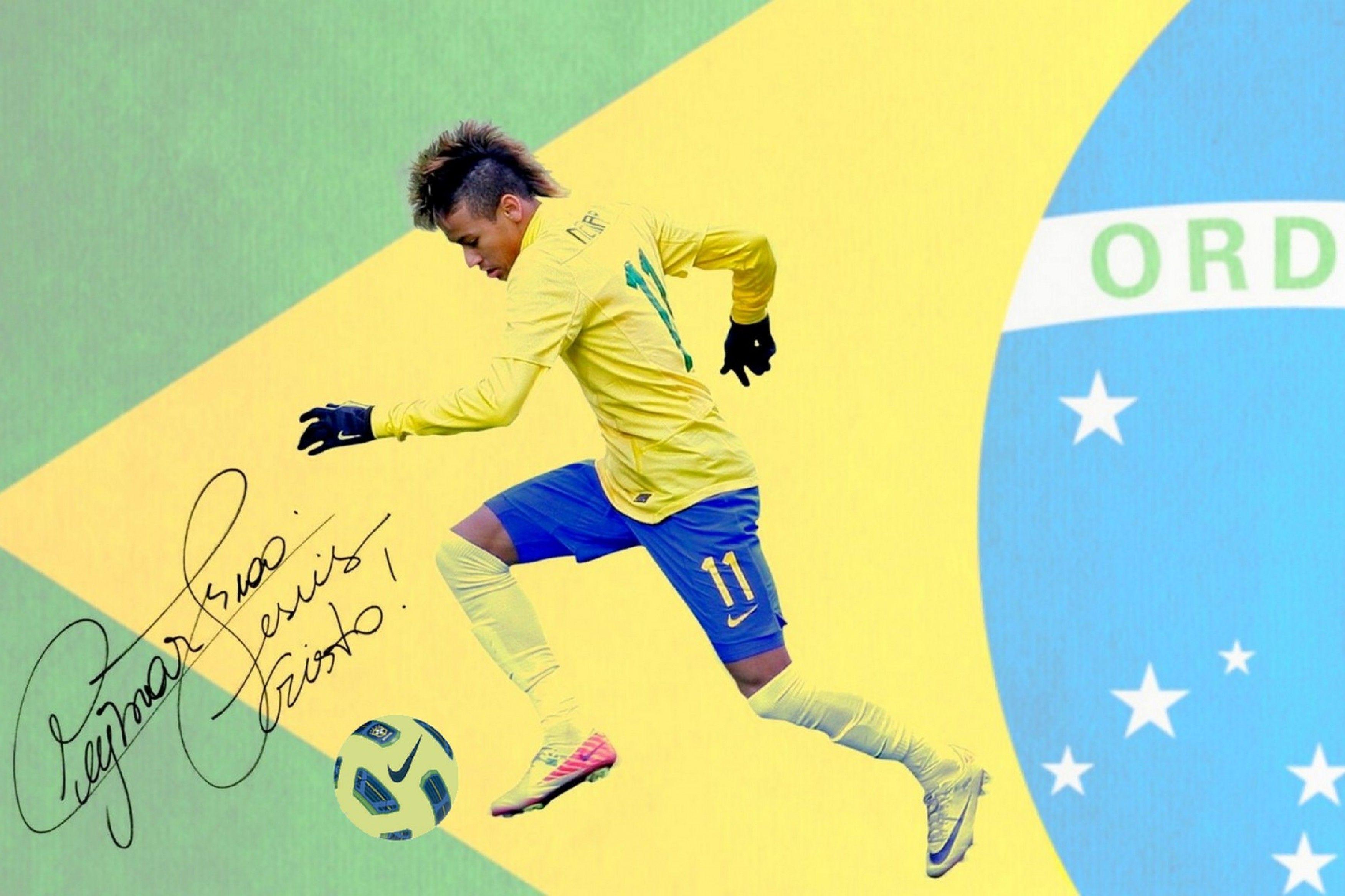 Neymar autograph wallpaper Wide or HD. Male Celebrities Wallpaper