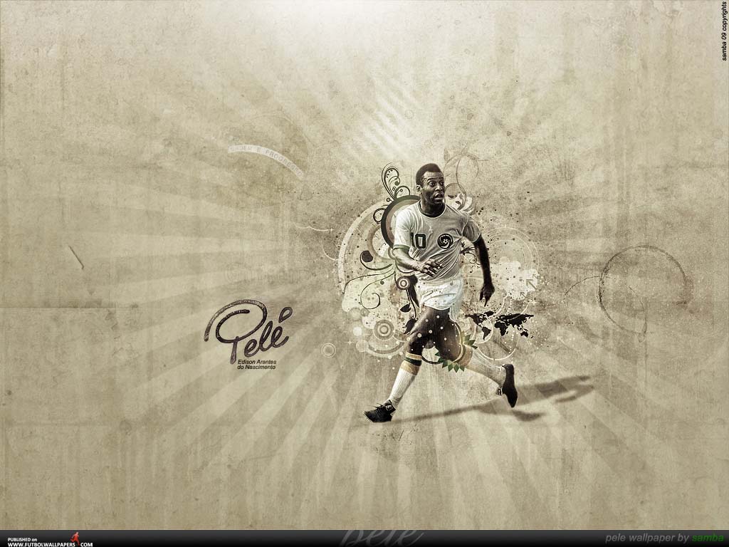 Pele Retired Brazilian Professional Footballer Golden Image