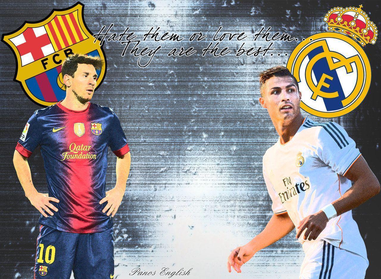 Wallpaper For > Ronaldo Vs Messi Wallpaper 2014