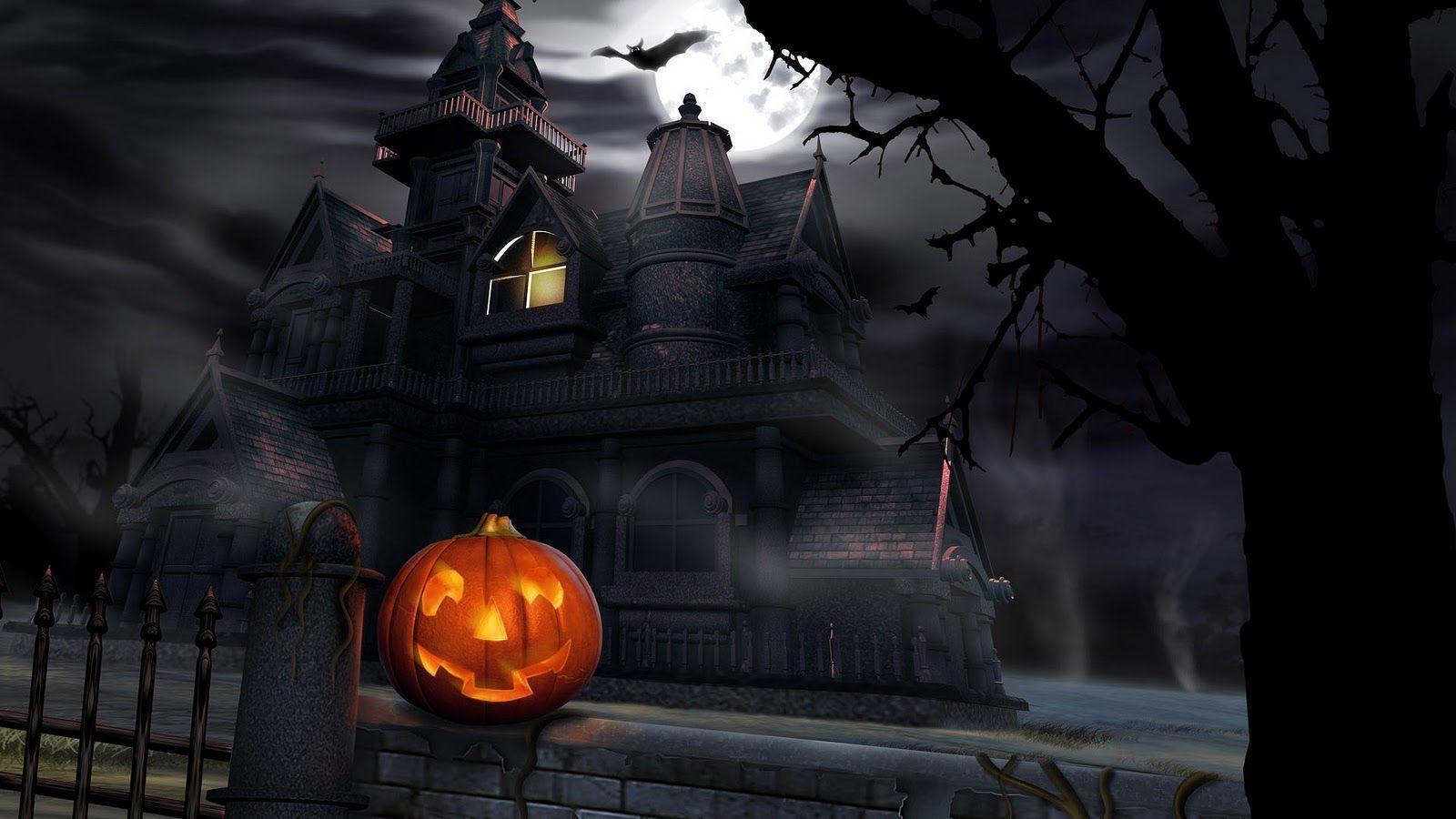 Wallpaper For > Animated Halloween Background For Desktop