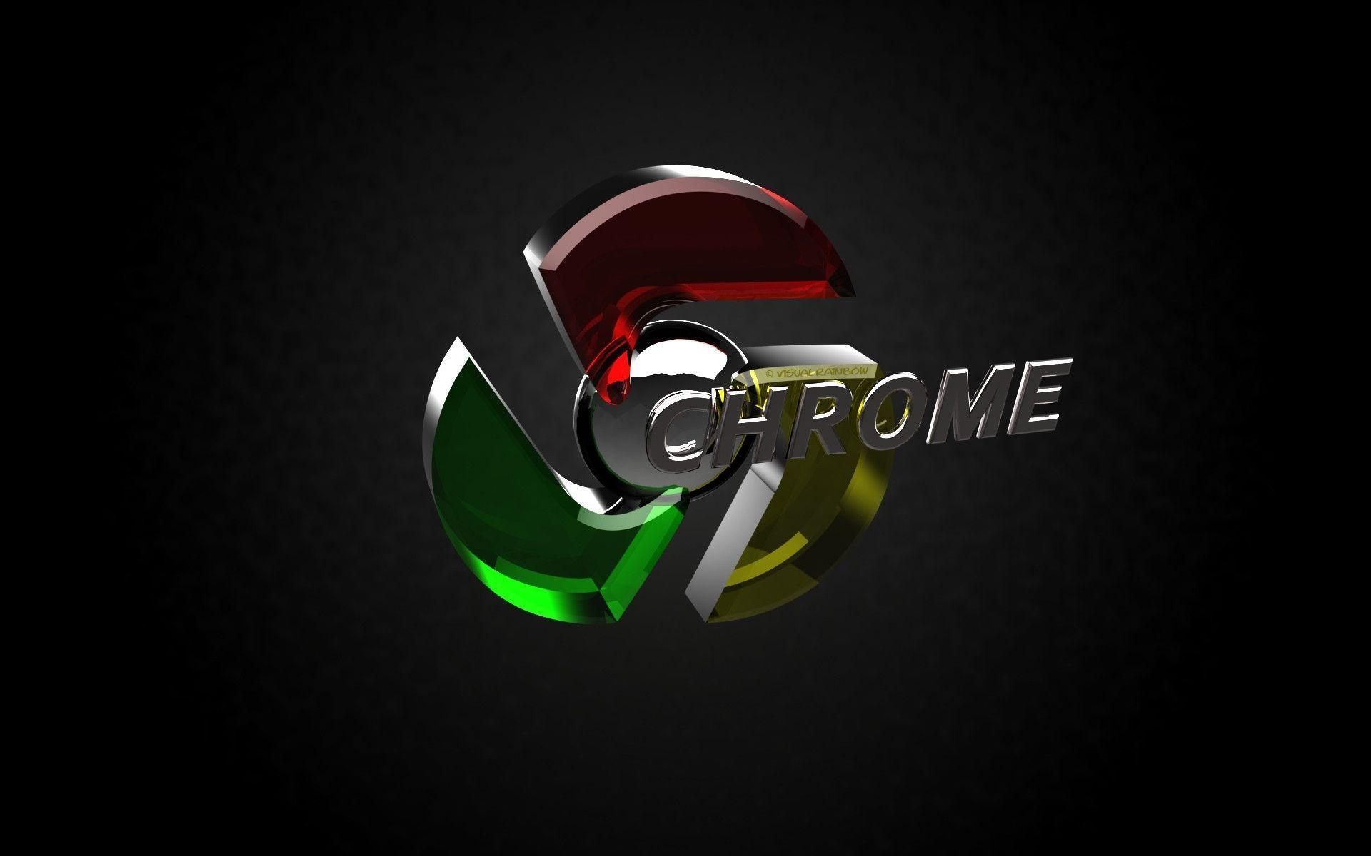 Google Chrome 3D Logo Desktop Wallpaper & Logo Wallpaper