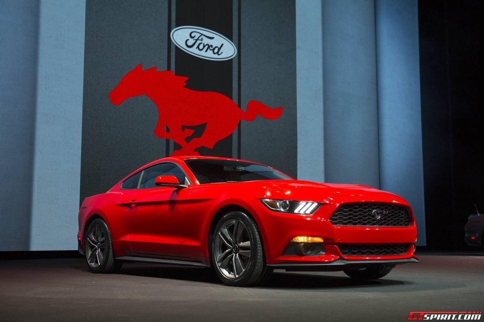 Ford Mustang 2015 Red Front Wallpaper. High Definition Wallpaper